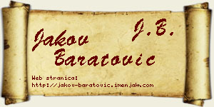Jakov Baratović vizit kartica